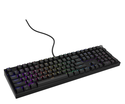 Klawiatura Genesis Thor 404 Gateron Yellow Pro Czarna